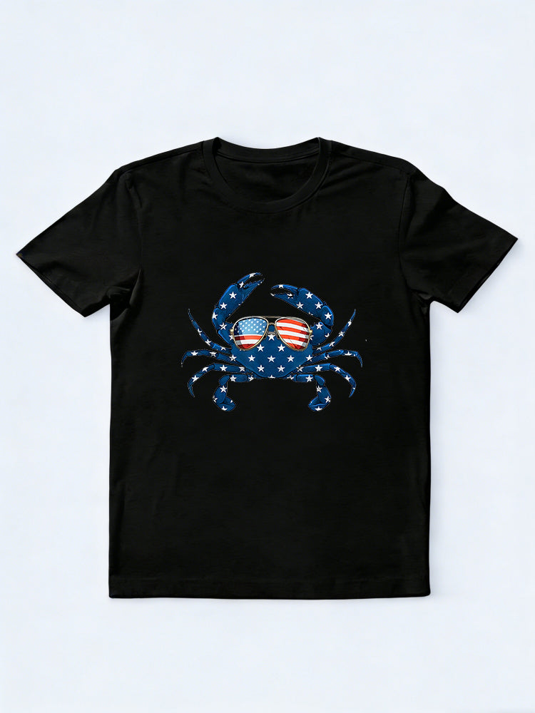 Patriotic Crab - 4th Of July USA Gift T-Shirt