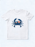 Patriotic Crab - 4th Of July USA Gift T-Shirt