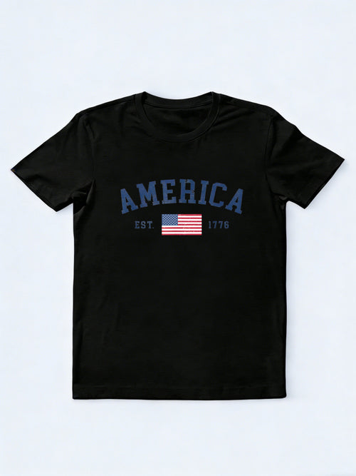 American Flag USA States Of America US 4th Of July Gift T-Shirt