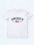 American Flag USA States Of America US 4th Of July Gift T-Shirt