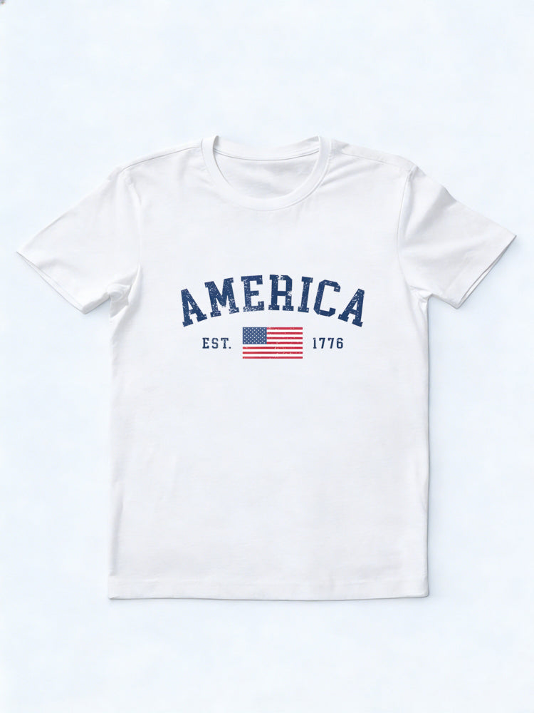 American Flag USA States Of America US 4th Of July Gift T-Shirt