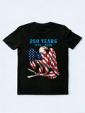1776~2026 Patrictic Eagle 250 Years 4th of July T-shirt