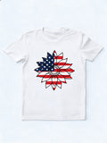 1776~2026 Patrictic Sunflower 250 Years 4th of July T-shirt