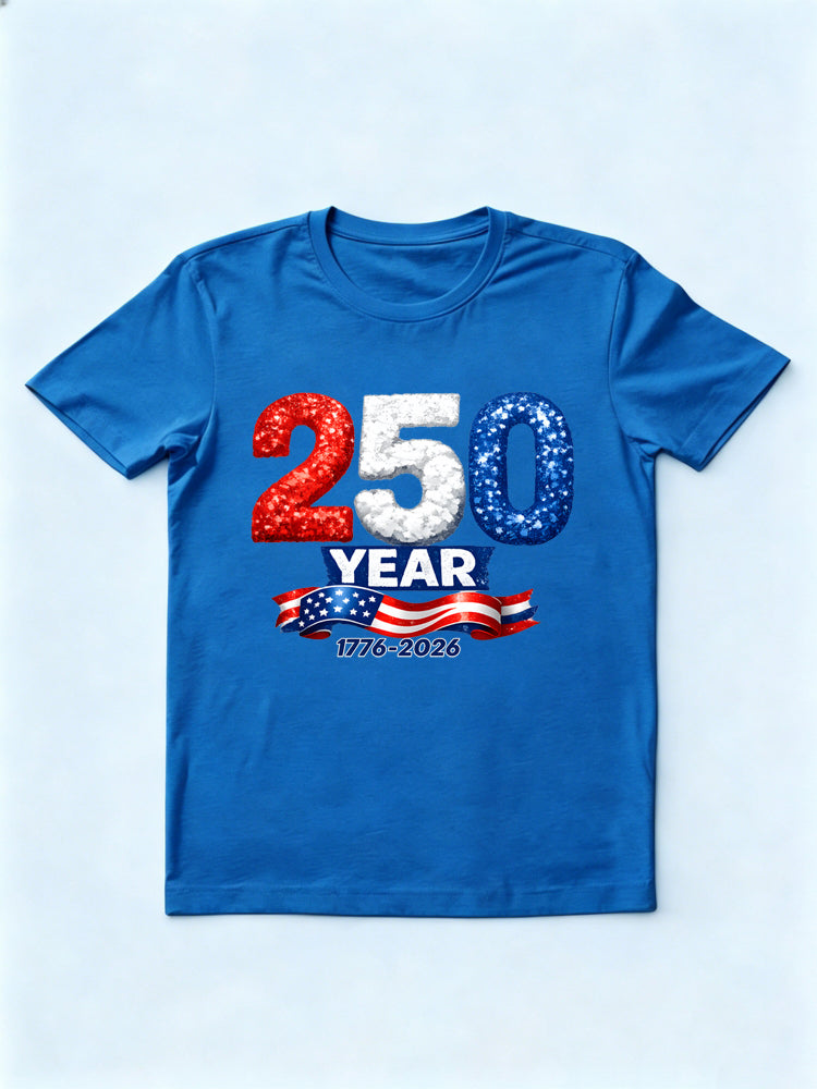 1776~2026 Patriotic USA 250 Years 4th of July Gift T-Shirt