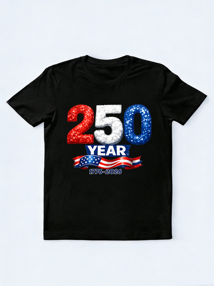 1776~2026 Patriotic USA 250 Years 4th of July Gift T-Shirt