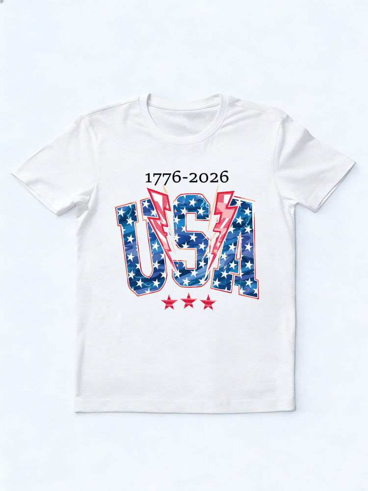 1776~2026 Vintage USA 4th of July Gift T-shirt