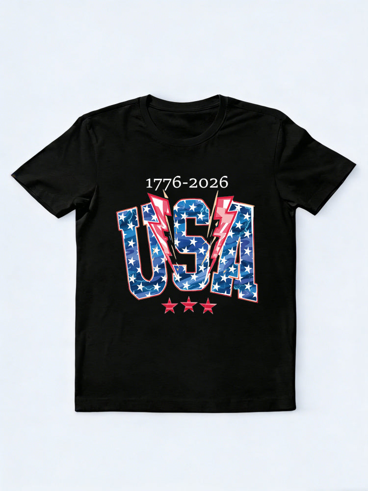 1776~2026 Vintage USA 4th of July Gift T-shirt