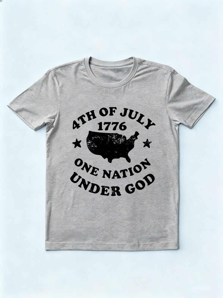 1776 One Nation Under God Patriotic 4th of July Gift T-shirt