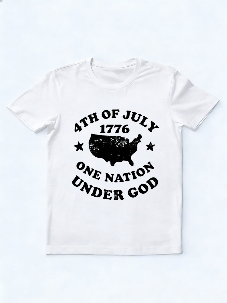 1776 One Nation Under God Patriotic 4th of July Gift T-shirt