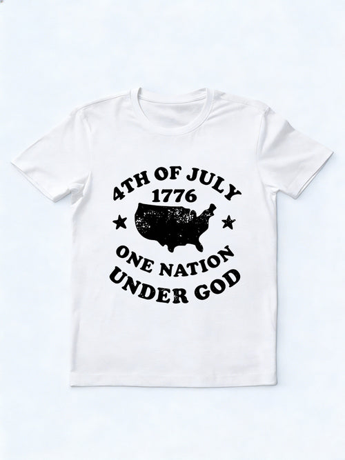 1776 One Nation Under God Patriotic 4th of July Gift T-shirt