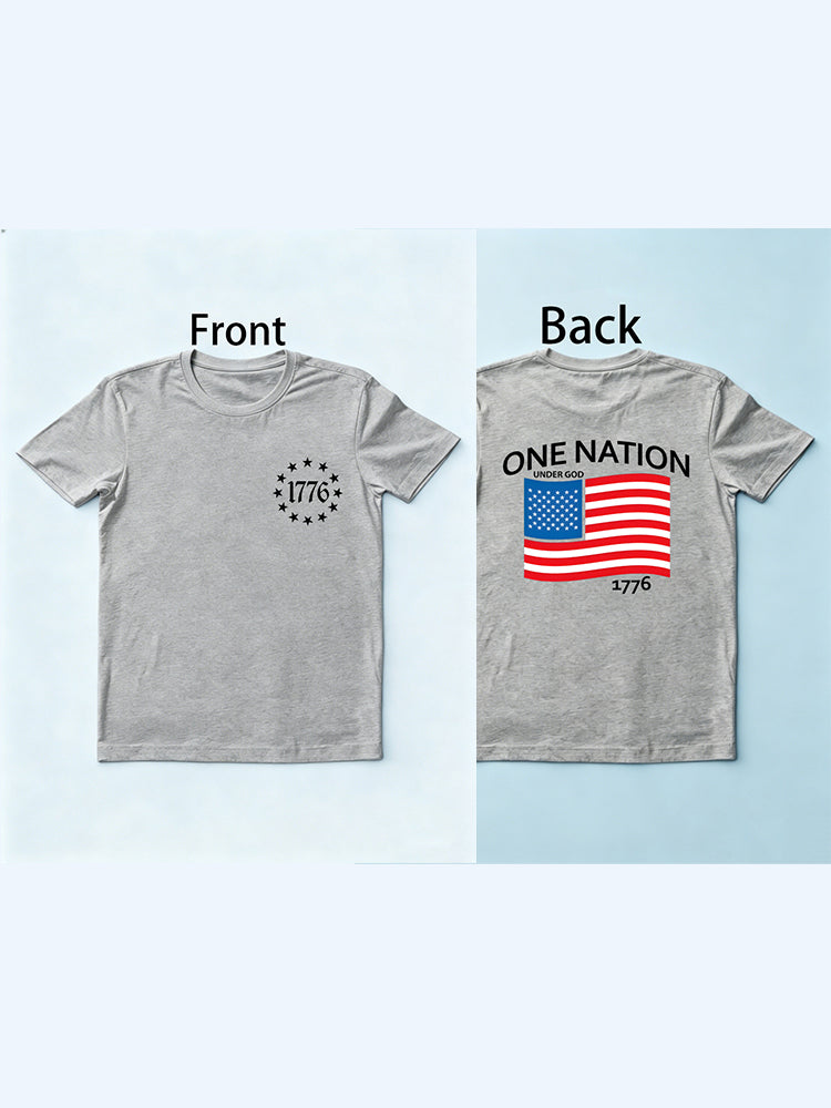 1776 One Nation Under God 4th of July Gift T Shirt