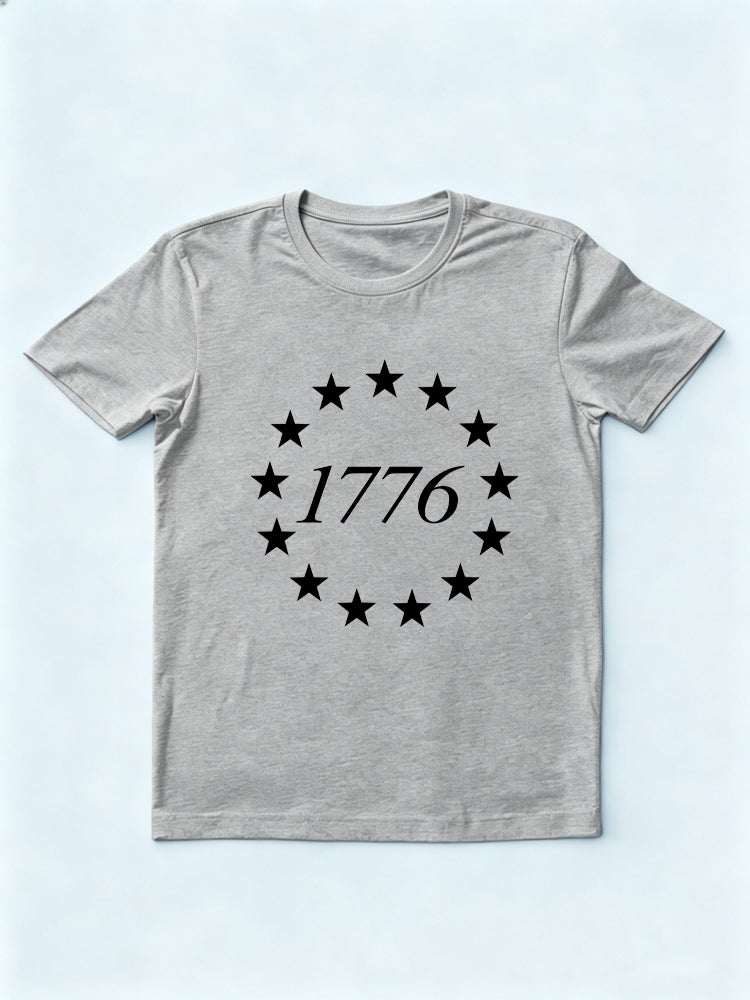 1776 Stars American Veteran Independence Day 4th of July Gift T-shirt