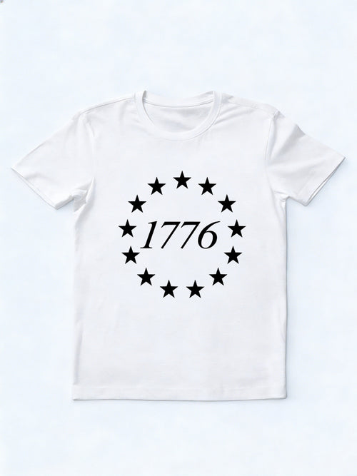 1776 Stars American Veteran Independence Day 4th of July Gift T-shirt