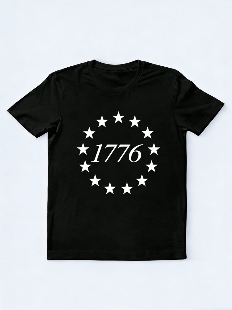 1776 Stars American Veteran Independence Day 4th of July Gift T-shirt