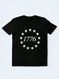 1776 Stars American Veteran Independence Day 4th of July Gift T-shirt