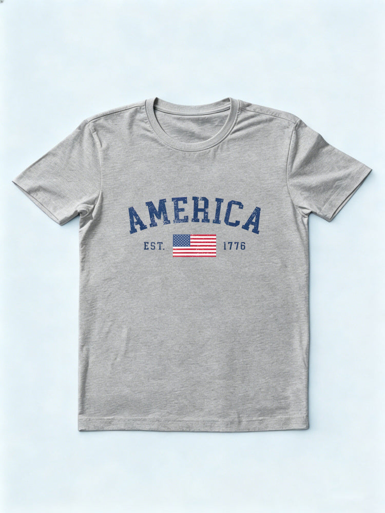 American Flag USA States Of America US 4th Of July Gift T-Shirt