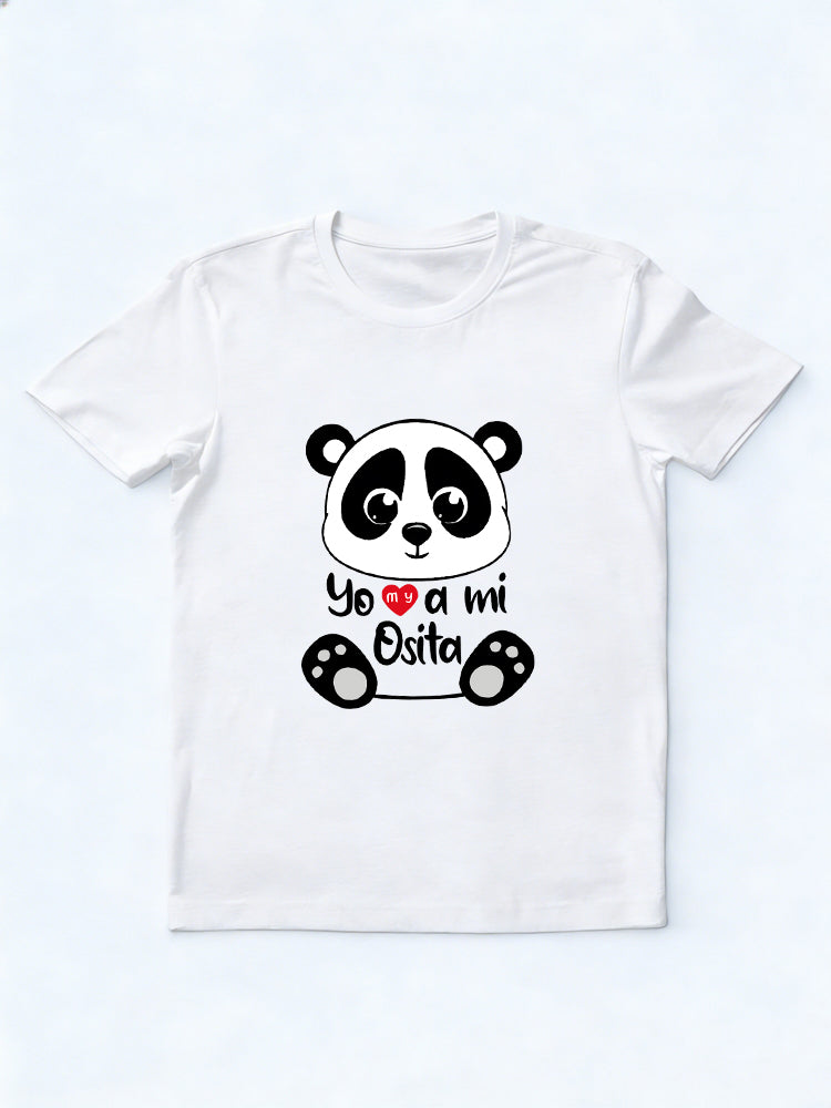 1PC Cute Panda Heart Couple Match Valentine's Day Gift T-shirt