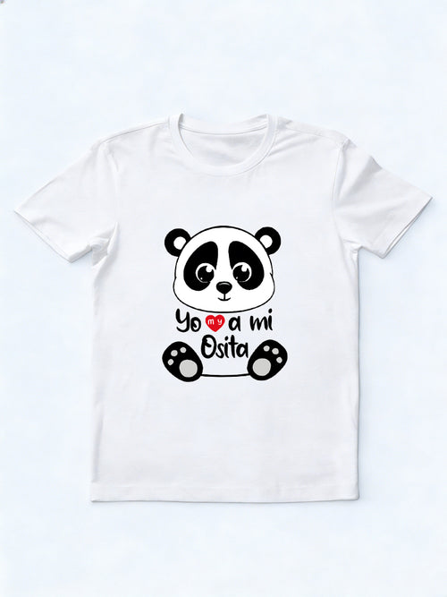 1PC Cute Panda Heart Couple Match Valentine's Day Gift T-shirt