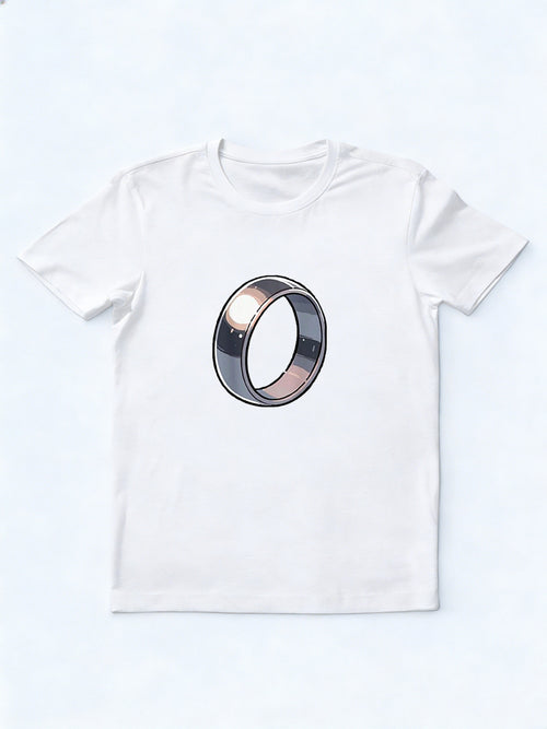 1PC Diamond Ring Couple Match Valentine Day Gift T-shirt