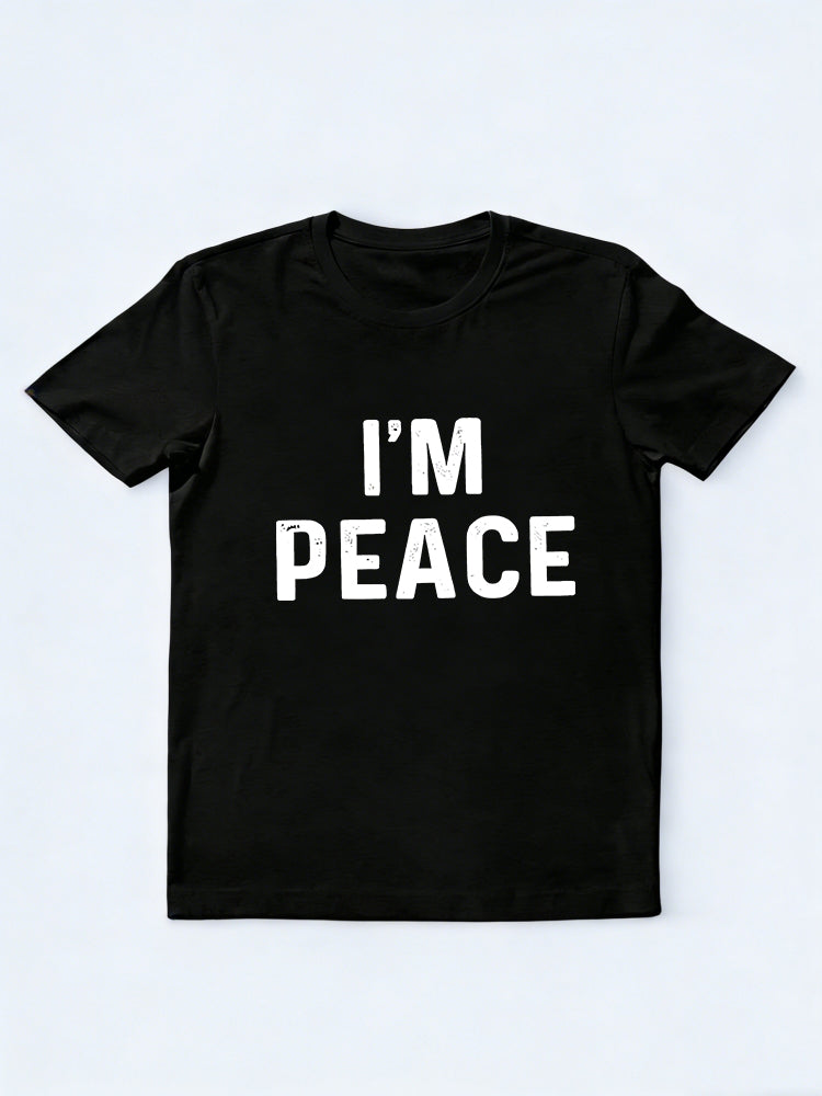 1PC I Come In Peace And I Am Peace Couple Match Valentine Day Gift T-shirt