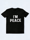 1PC I Come In Peace And I Am Peace Couple Match Valentine Day Gift T-shirt