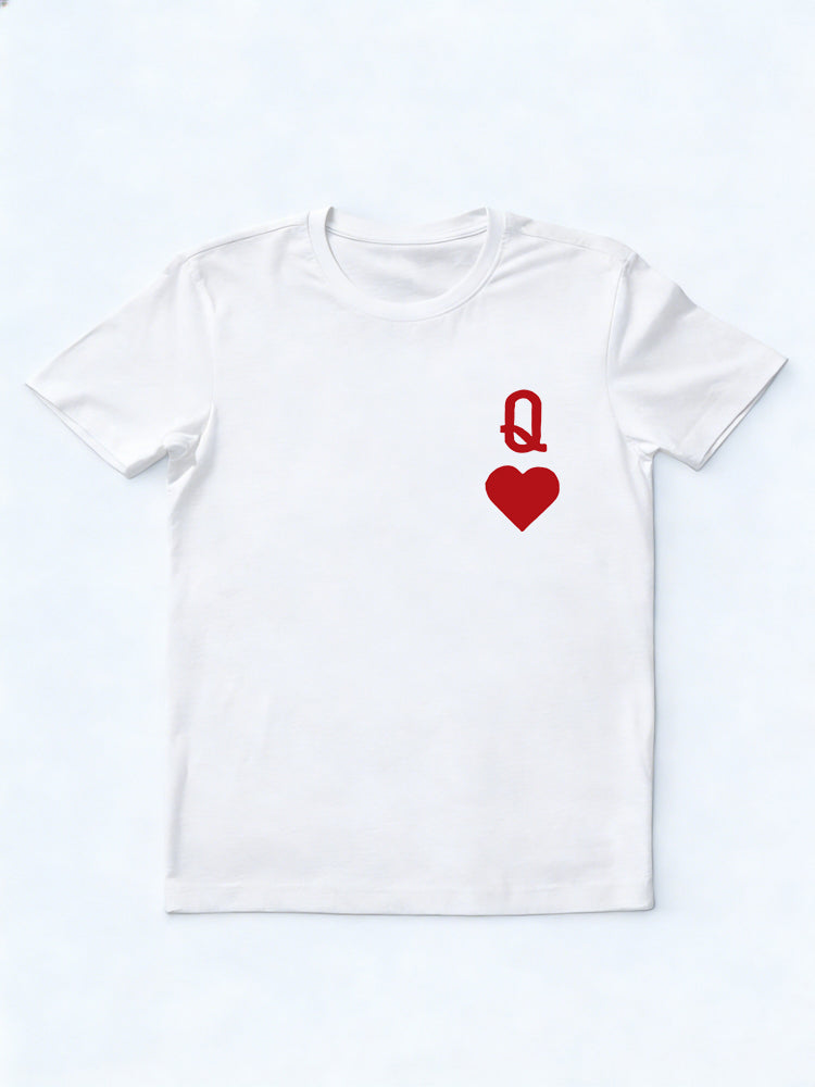 1PC King And Queen Couple Match Valentine Gift T-shirt