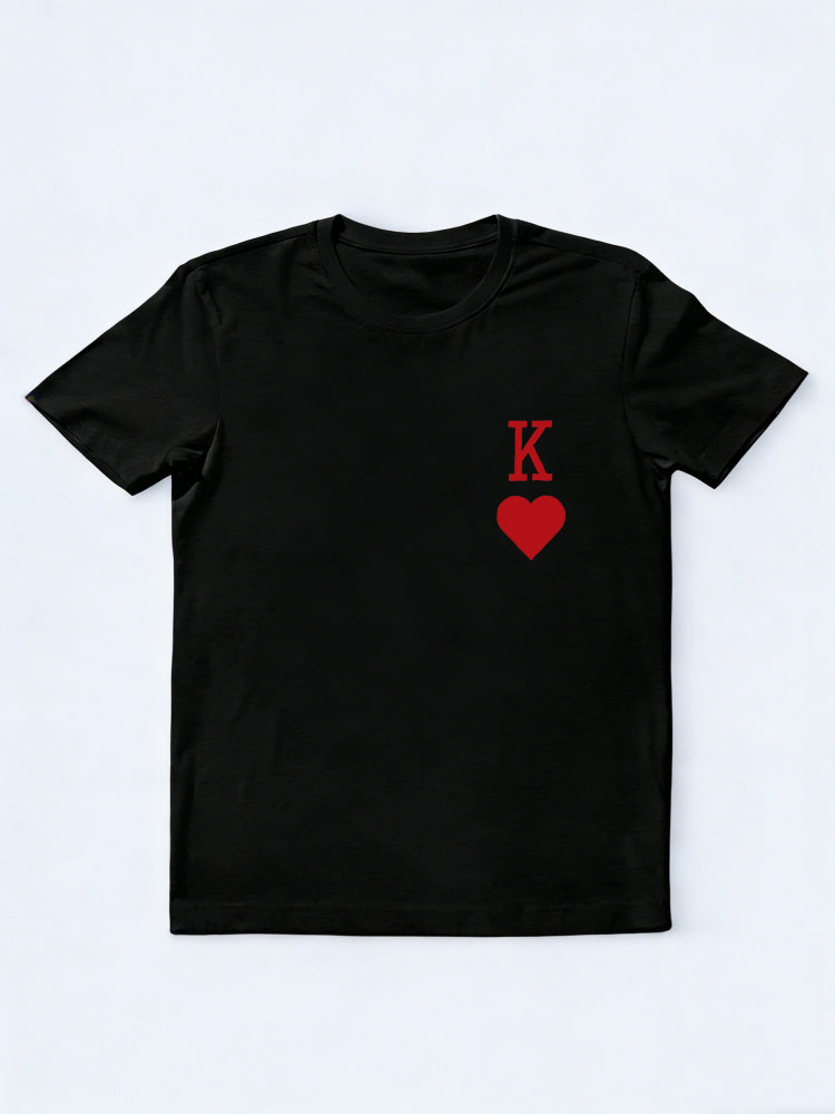 1PC King And Queen Couple Match Valentine Gift T-shirt