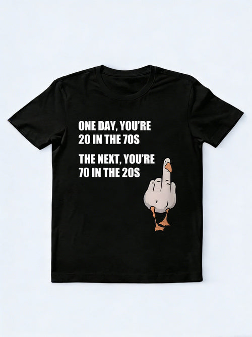 20 In The 70s And Then 70 In The 20s Birthday T-shirt