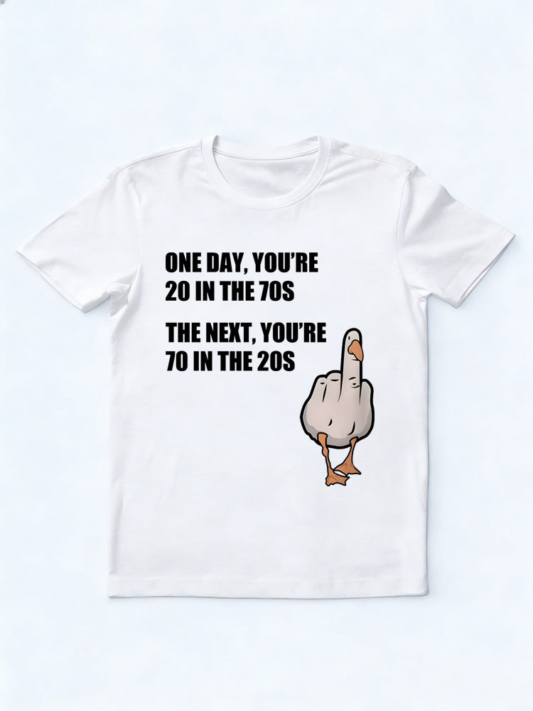 20 In The 70s And Then 70 In The 20s Birthday T-shirt