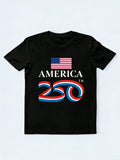 250th Years Anniversary USA Flag 4th of July Shirt