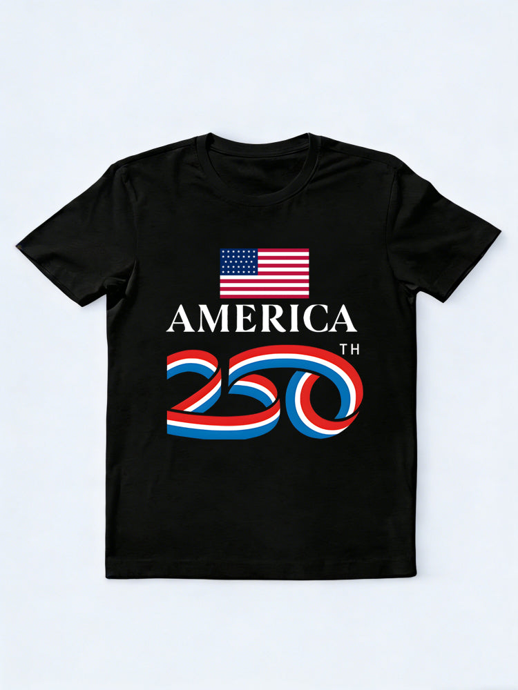 250th Years Anniversary USA Flag 4th of July Shirt