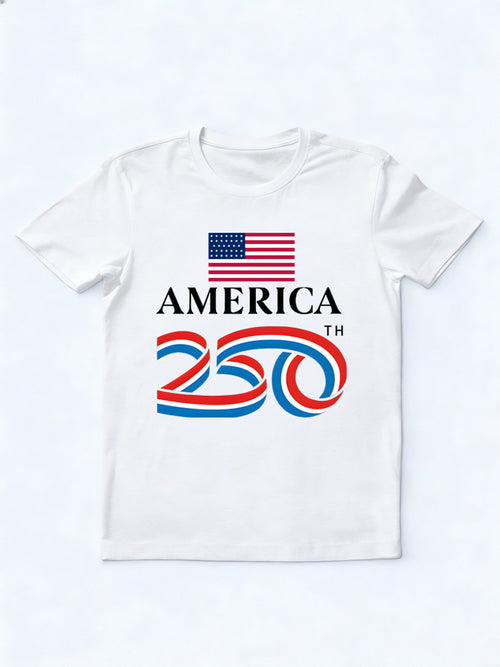 250th Years Anniversary USA Flag 4th of July Shirt