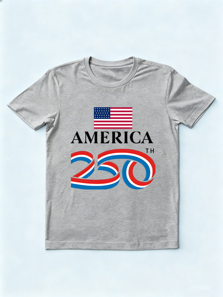 250th Years Anniversary USA Flag 4th of July Shirt