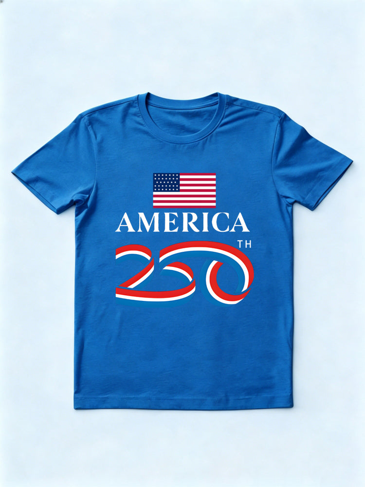 250th Years Anniversary USA Flag 4th of July Shirt