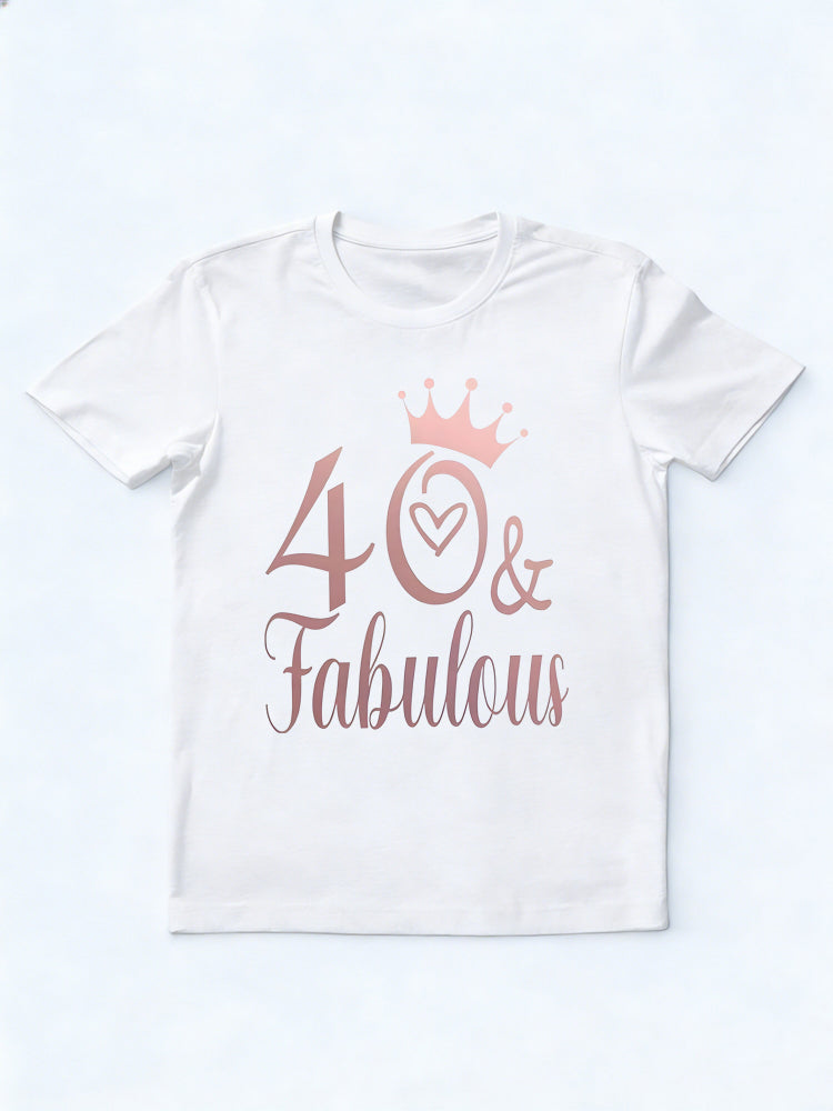 40 And Fabulous Birthday Gift T-shirt