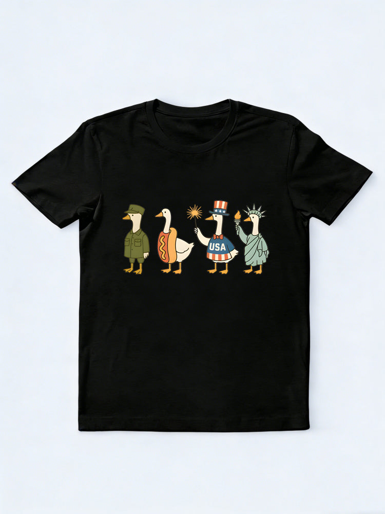 4th Of July Goose Independence Day Gift T-shirt
