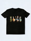 4th Of July Goose Independence Day Gift T-shirt