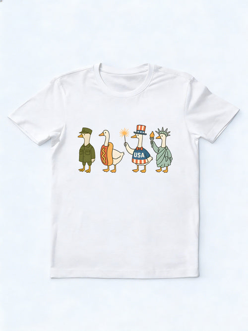 4th Of July Goose Independence Day Gift T-shirt