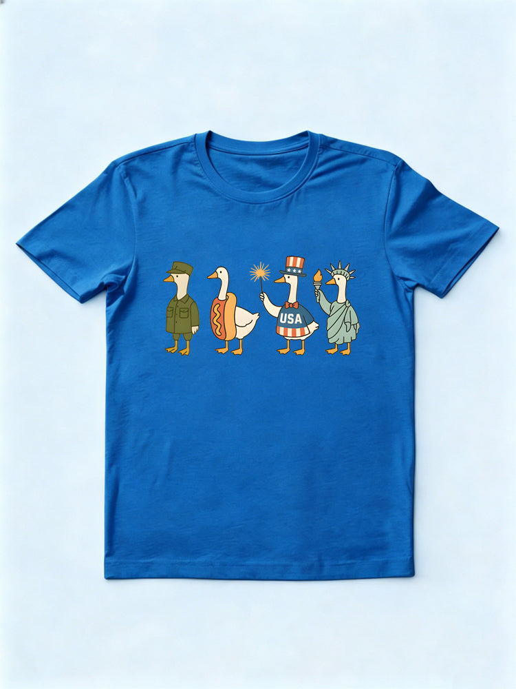 4th Of July Goose Independence Day Gift T-shirt