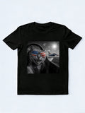 4th of July Selfie Jet Funny Cat Gift T-Shirt