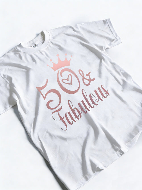50 And Fabulous Birthday Gift T-shirt