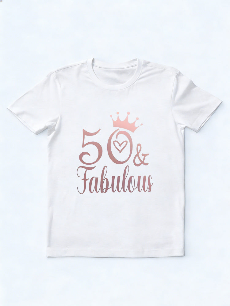 50 And Fabulous Birthday Gift T-shirt