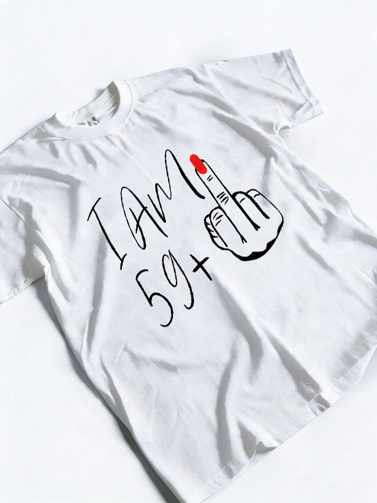 60th Birthday I Am 59+Plus Birthday Gift T-Shirt
