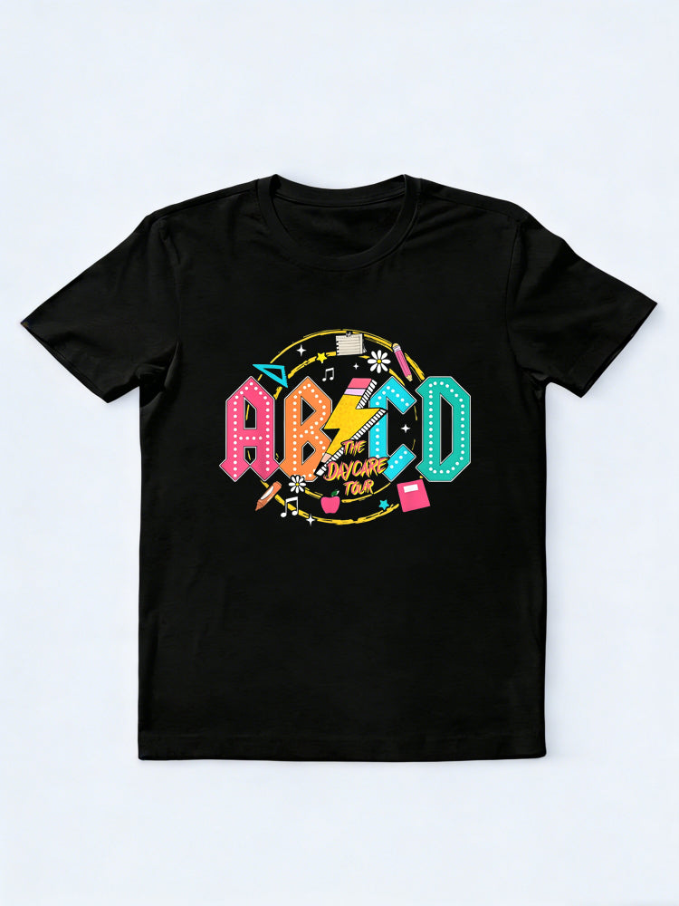 ABCD Daycare Pre School Teacher Back To School Gift T-Shirt