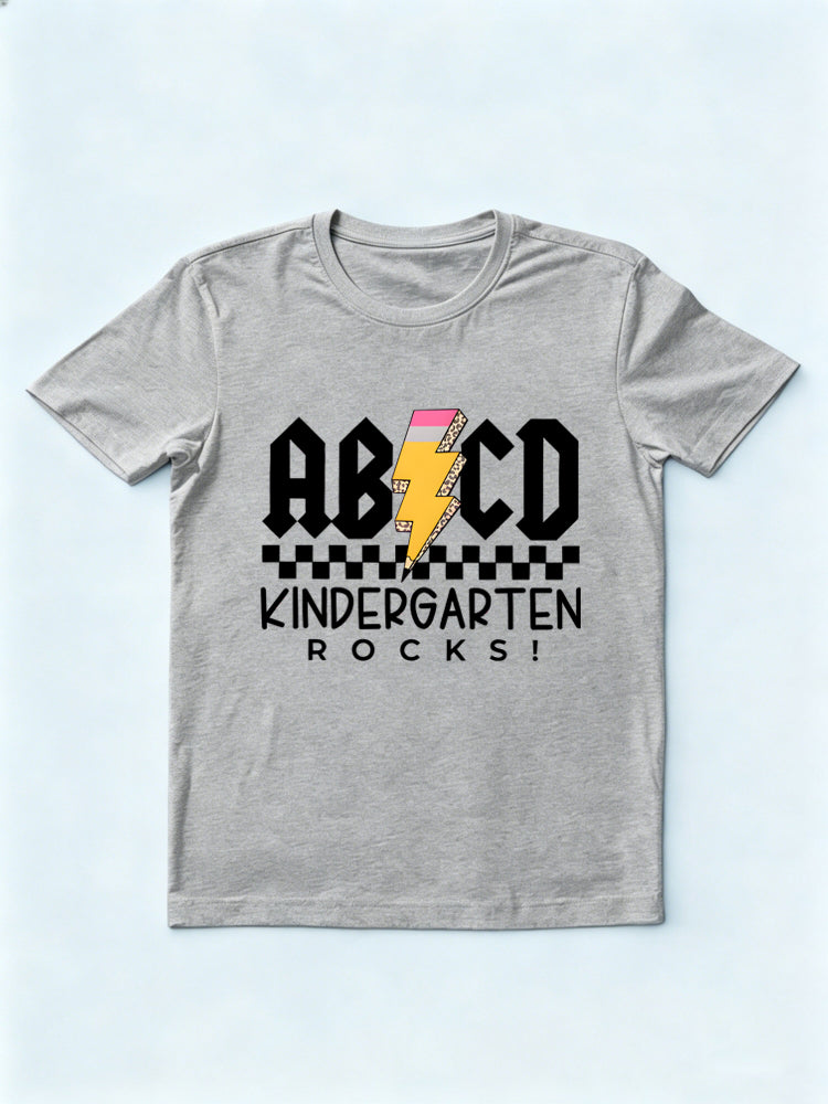 ABCD Kindergarten Teacher Back to School Gift T-shirt