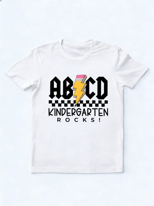 ABCD Kindergarten Teacher Back to School Gift T-shirt