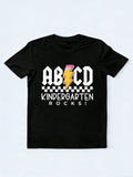 ABCD Kindergarten Teacher Back to School Gift T-shirt