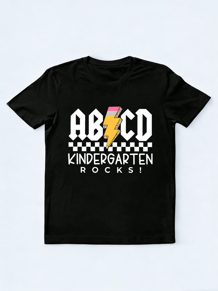 ABCD Kindergarten Teacher Back to School Gift T-shirt