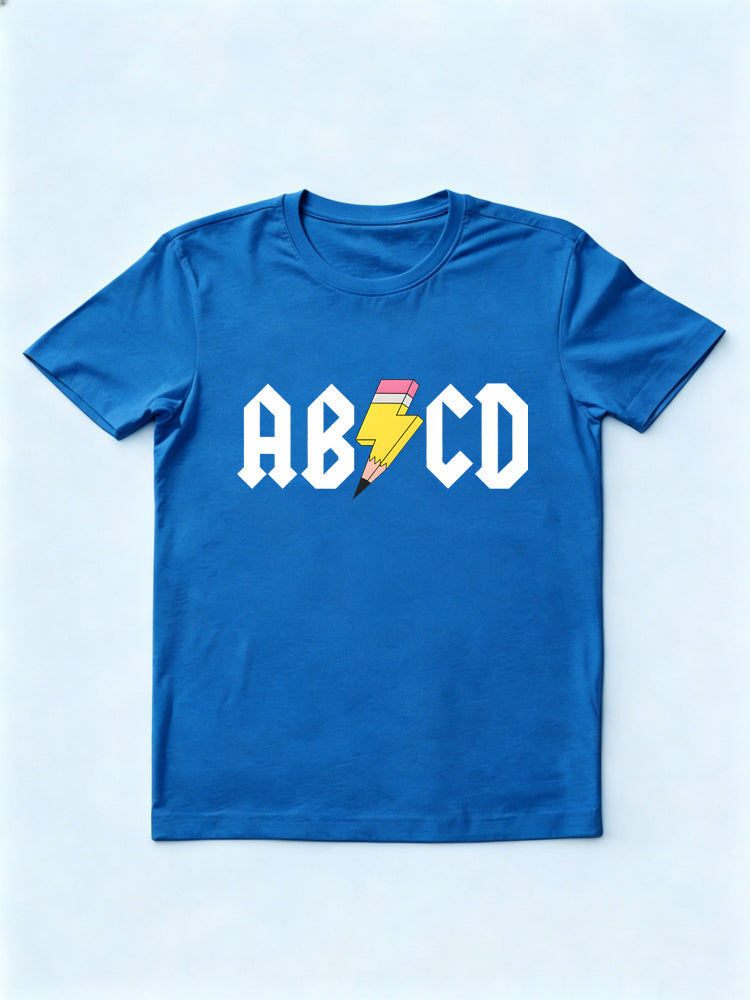 ABCD Teacher Back to School Rock Gift T-Shirt