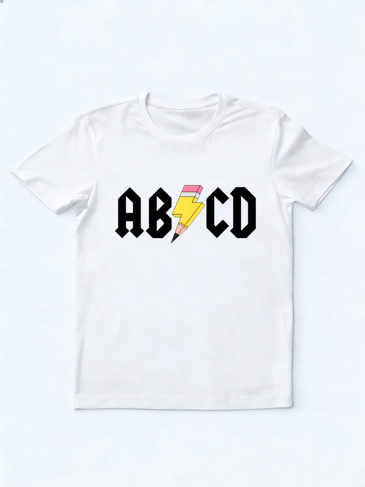 ABCD Teacher Back to School Rock Gift T-Shirt